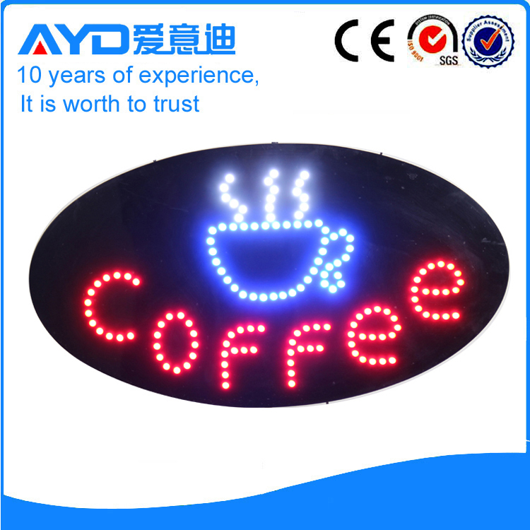 Indoor Super LED Coffee Signs For Sale